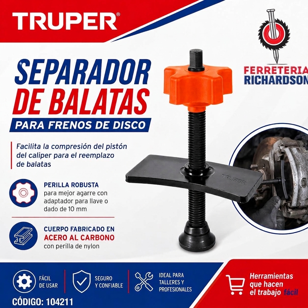 Separador de balatas Truper